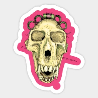 Baboon skull Sticker